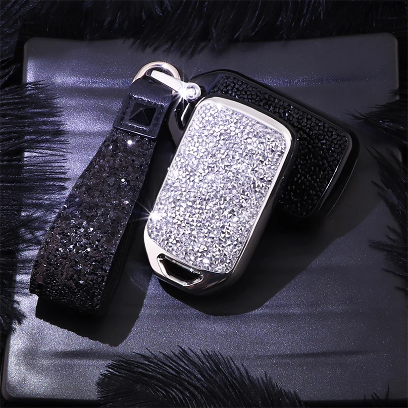 Модный роскошный блестящий чехол с алмазным кристаллом для автомобильного ключа