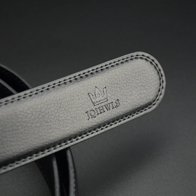 Ремень мужской из натуральной кожи деловой винтажный пояс с автоматической