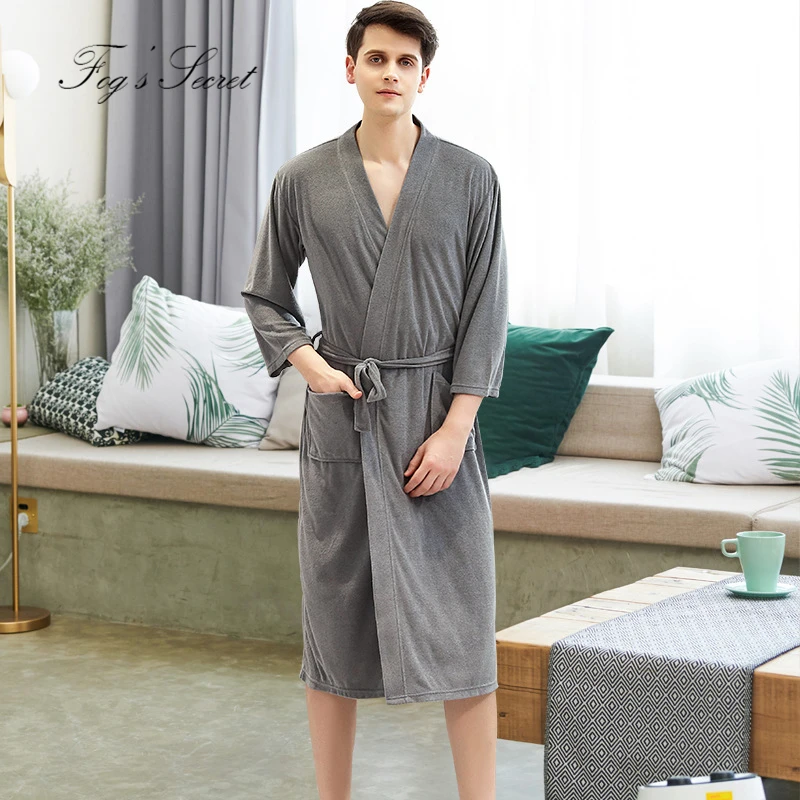 Мужской банный халат пара тонких быстросохнущих пижам yukata домашняя ночная