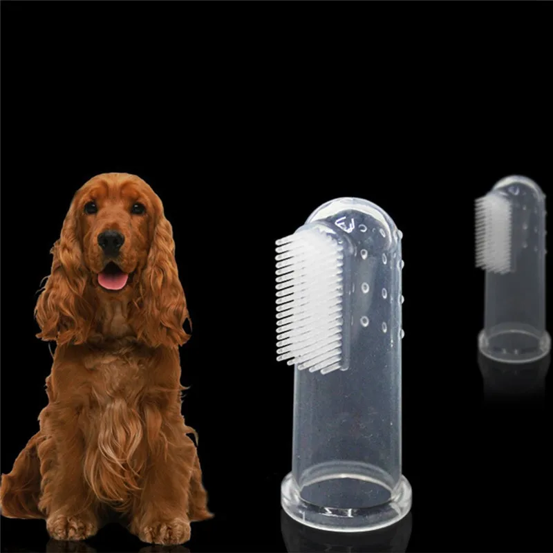 Pet Finger Super Soft Toothbrush French BulldogDog Brush Bad Breath Tartar Teeth Tool Cat Cleaning Dog Supplies Products |