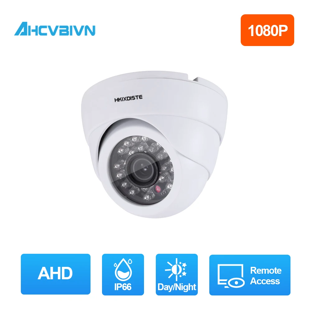 AHD камера 1080P CCTV Security 2000TVL HD 2 Мп с ночным видением внутренняя фотообъективом