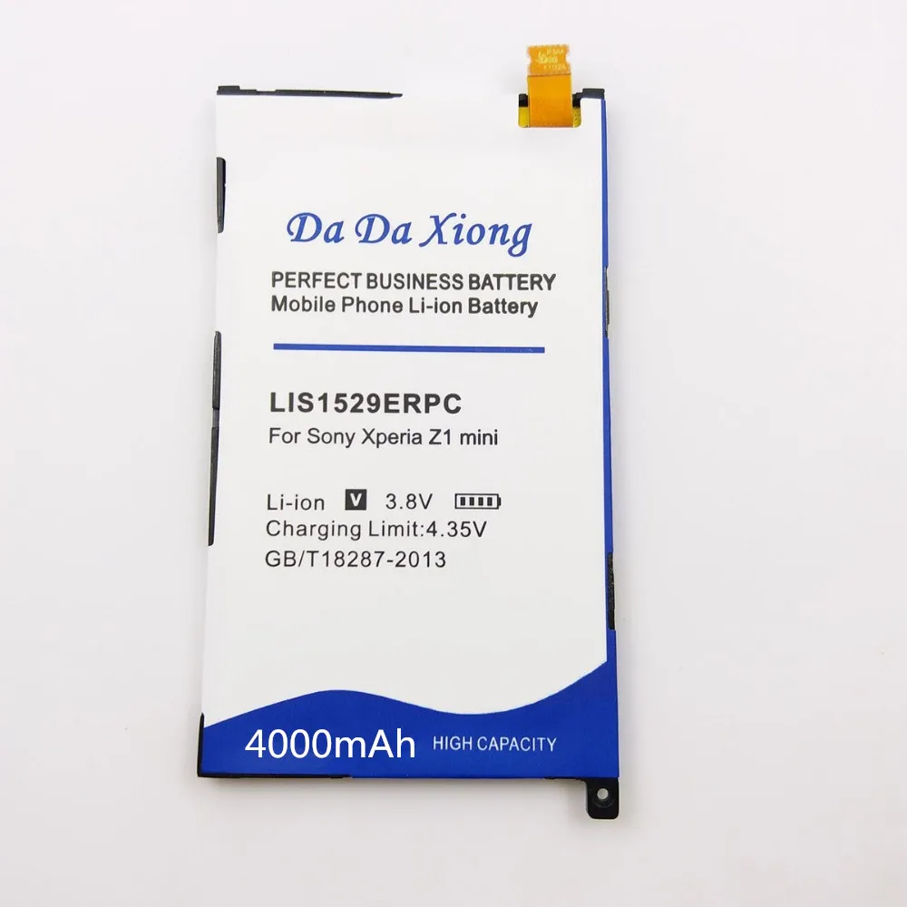 Бесплатная доставка аккумулятор 4000 мАч LIS1529ERPC для Sony Ericsson Xperia Z1 mini Z1mini D5503 Compact M51w