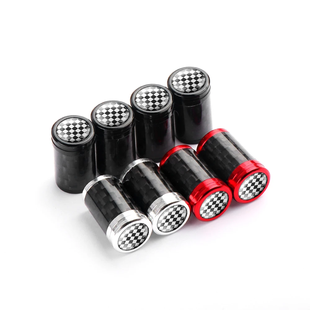 4 шт. Автомобильная эмблема из углеродного волокна шток клапана колеса Воздушная