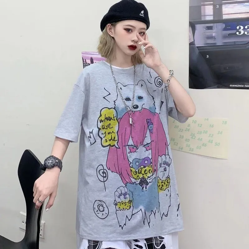 Комплект одежды из футболки принцессы для женщин розового цвета эстетические на