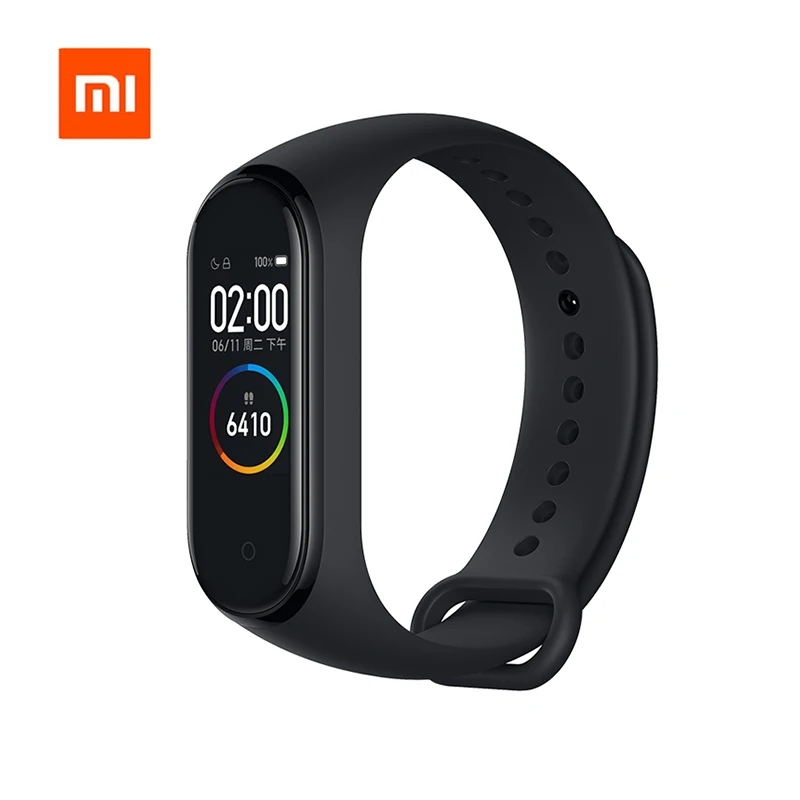 Xiaomi mi-браслет 4 смарт-браслет Bluetooth 5,0 AI фитнес-браслет с частотой сердечных сокращений AMOLED цветной сенсорный экран mi Band 4
