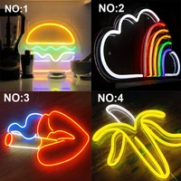 big size led neon night sign rainbow neon light signs wall usb operated butterfly lamp neon lights for room bedroom decor
