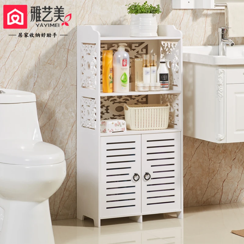 Стеллаж для ванной комнаты напольный стеллаж хранения|Полки и стеллажи хранения|