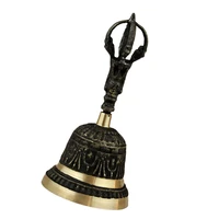 handle hand bell metal decorative bell tabletop copper handbell for home