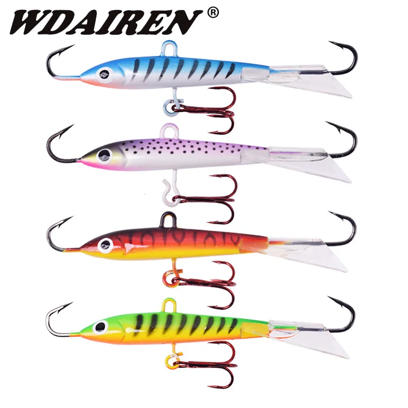 1 шт для зимней рыбалки применение металлического свинца приманки 8 2 см 18 г