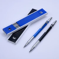 metal mechanical pencils 2 0 mm 2b lead holder drafting drawing pencil set with 12 pieces leads writing school gifts stationery