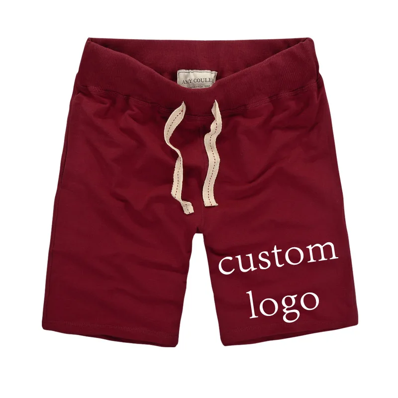 Мужские шорты с принтом по индивидуальному заказу повседневные из 100% хлопка