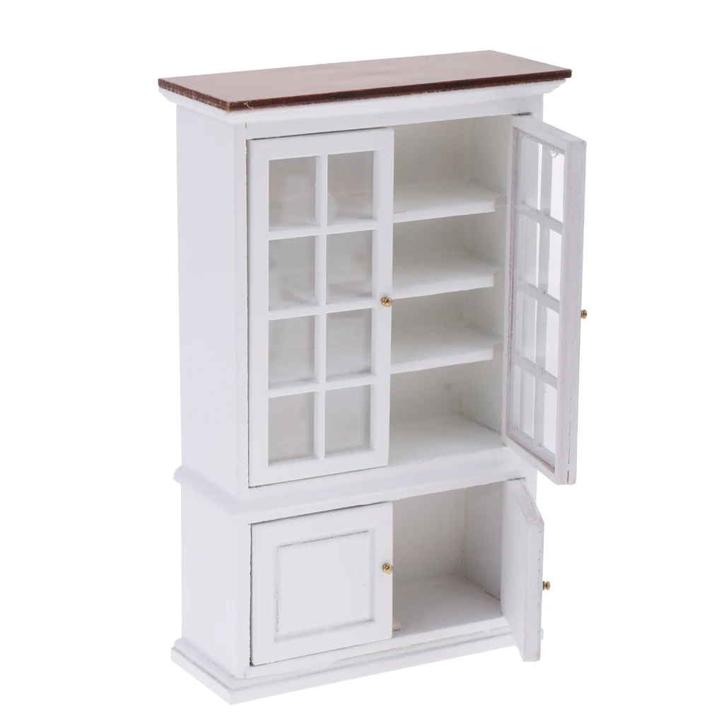 

1/12 Dollhouse Miniature Furniture Dining Room Table Chairs Cupboard Set Toy