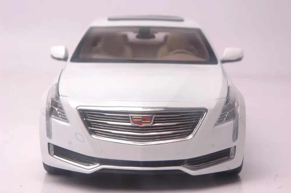 1:18 Модель литья под давлением для GM Cadillac CT6 2016 белый седан игрушечный автомобиль