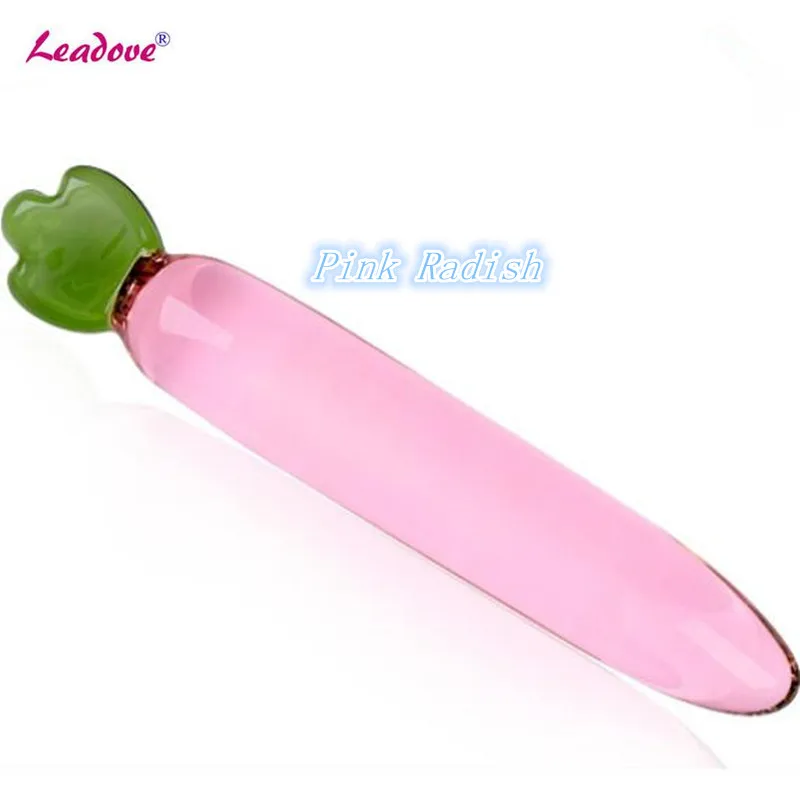 В форме овощей и фруктов Хрустальный фаллоимитатор Мужской пенис анальный секс