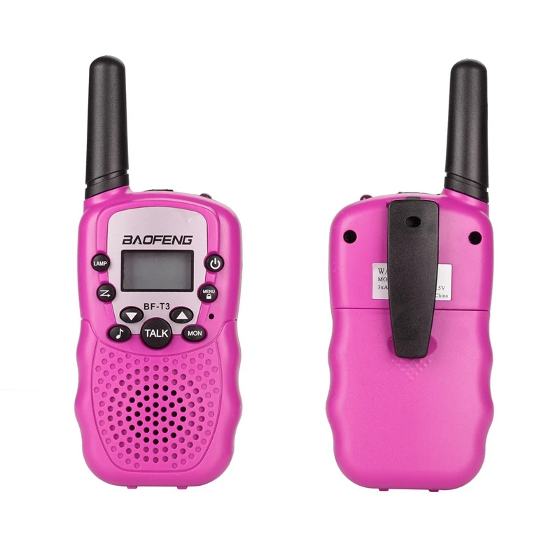 Baofeng T3 Детские рации Мини двухсторонние рации для мальчиков и девочек Uhf 462-467 МГц Frquency 22 канала-1 пара