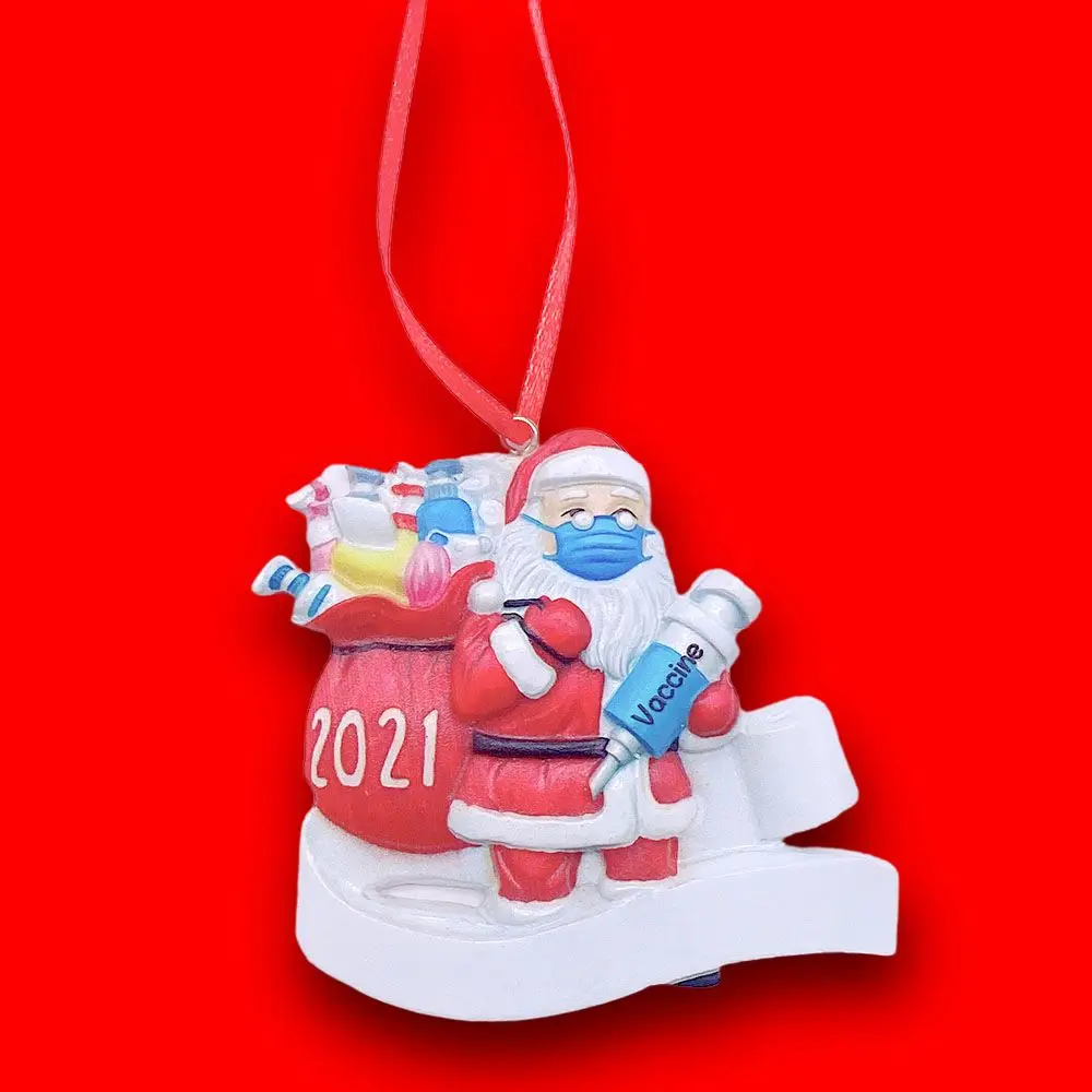 

Year Home Decor Xmas Party Supplies Vaccine Christmas Ornament Christmas Tree Decoration Santa Claus Hanging Pendants