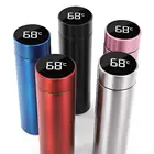 Интеллектуальный цифровой термос с логотипом на заказ, чашка для воды с сенсорным дисплеем температуры, креативные Термосы Из Нержавеющей Стали, кофейная кружка, подарки