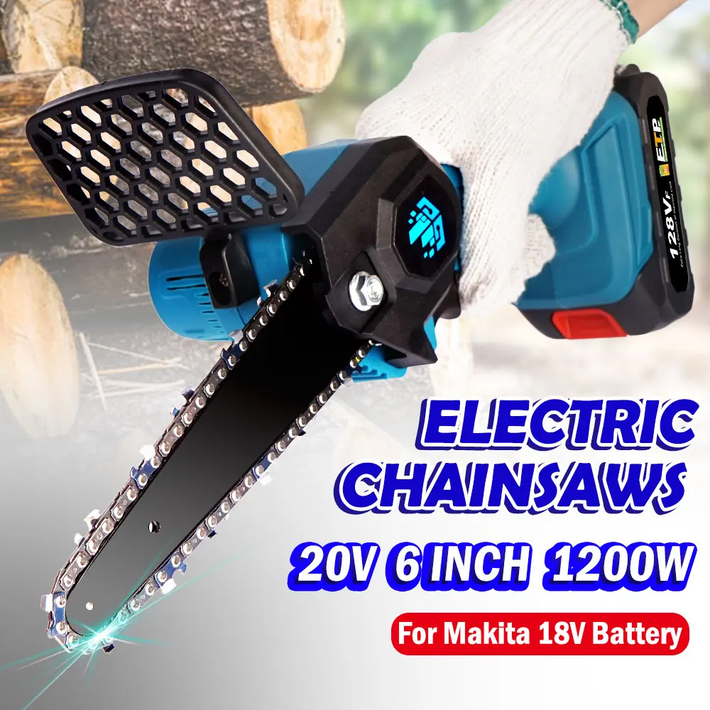 1000/1200W Мини электрическая пила 4/6 Inch Электрический Бензопилы съемный обрезная для