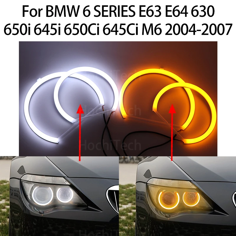 

Switchback Cotton Light LED Angel Eye Dual White Amber for BMW 6 SERIES E63 E64 630i 650i 645i 650Ci 645Ci M6 2004-2007
