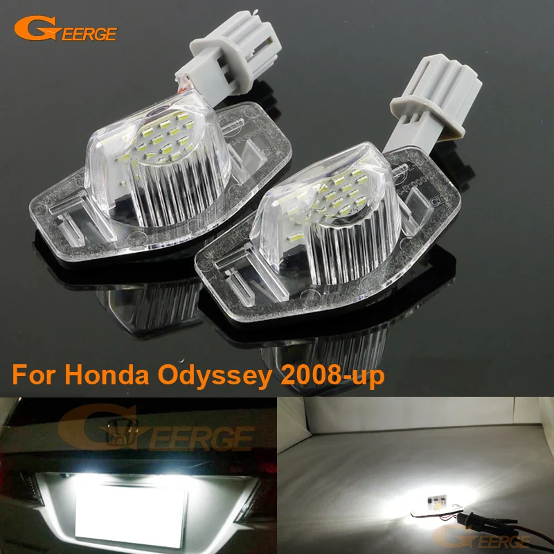 

For Honda Odyssey 2008-up Excellent Ultra bright Smd Led License plate lamp light No OBC error car Accessories