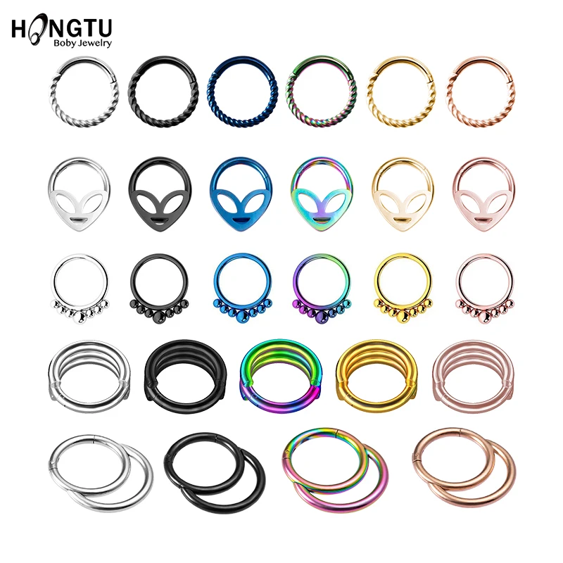 1 шт. Нержавеющая сталь сегмент кольцо для носа губ ушной хрящ Хеликс навесной