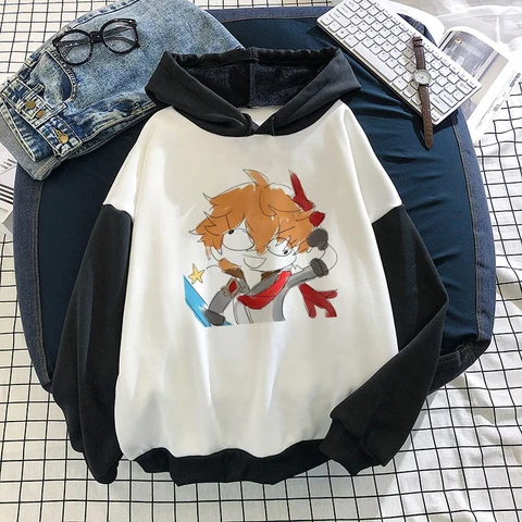 Genshin Impact Print Harajuku sweatshirt Women Hoodie Cute Hip Hop Oversized Kawaii Womens Tops Clothes Oversized pullover Y2K