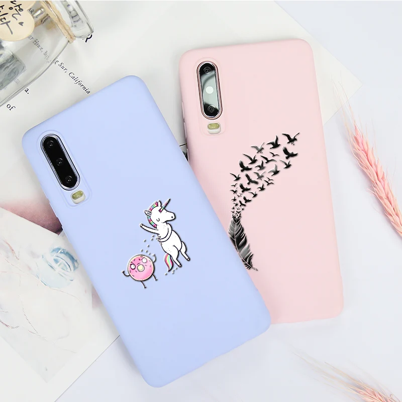 Plain Phone Case For Huawei P9 P10 P20 P30 Lite Pro Back Cover Silicon P Smart/Enjoy 7S Smart 2019 |