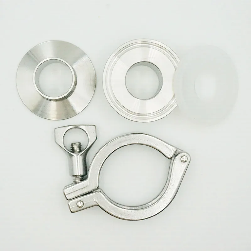 Тройной зажим Зажимная Муфта фитинг для труб силиконовая прокладка