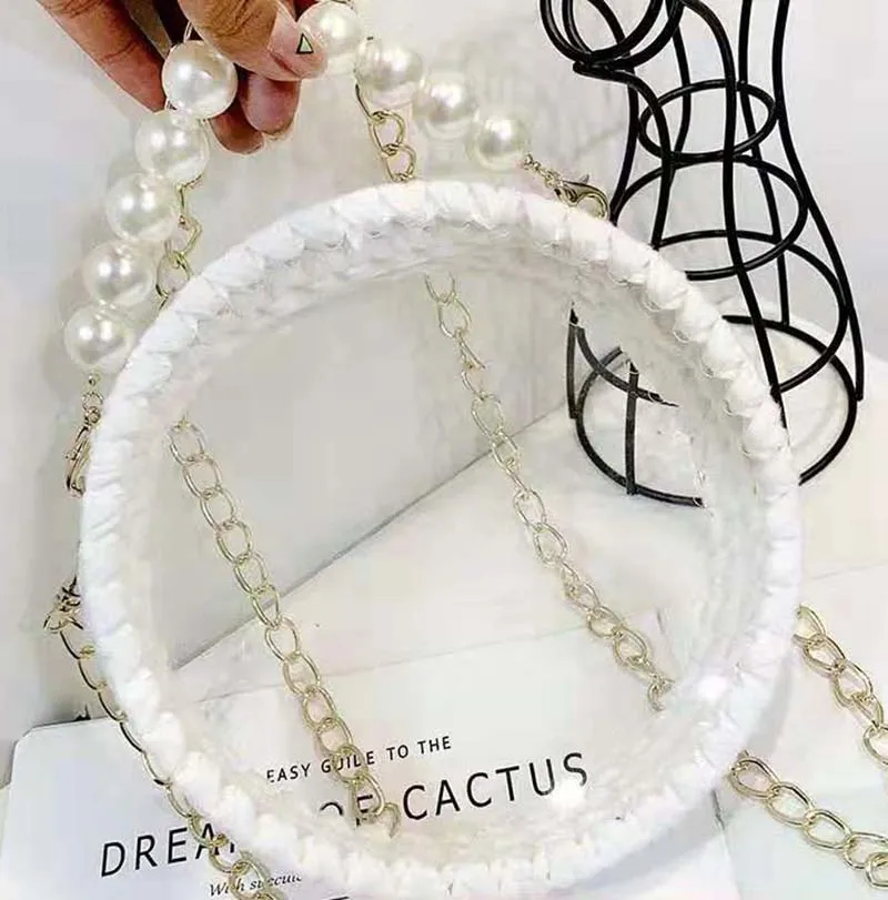 Ручка с белым жемчугом для сумок ремешков и цепочек 10 шт. 16 мм аксессуары ручной