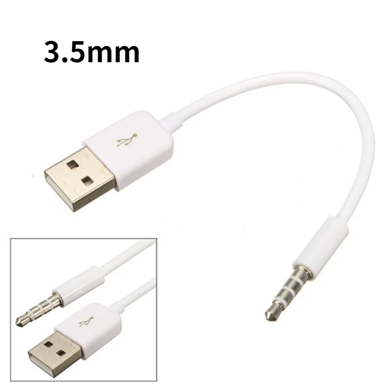 

1/3PCS 3.5mm AUX Audio Conversion Cable AUX Audio Plug Jack to USB 2.0 Male Charge Cable Adapter