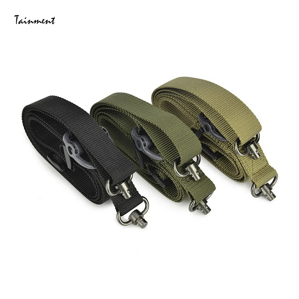 

Nylon Tactical Rope Mission Adjustable 2 Points Tactical Rifle Pistol Slingshot Quick Detach QD Trap for Outdoor Nylon Belt Rope