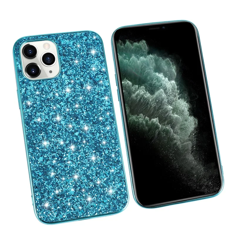 for apple iphone 12 pro max case luxury hard pc shining glitter slim protective back cover case for iphone 12 12pro 12max free global shipping
