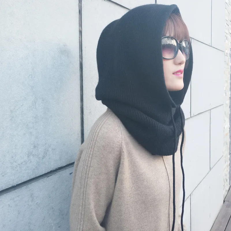 2019 женский многофункциональный шарф шапка кашемировая шерсть вязаные шапки