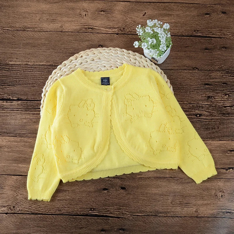 Верхняя одежда для маленьких девочек 100% хлопок желтая куртка пальто на возраст 12