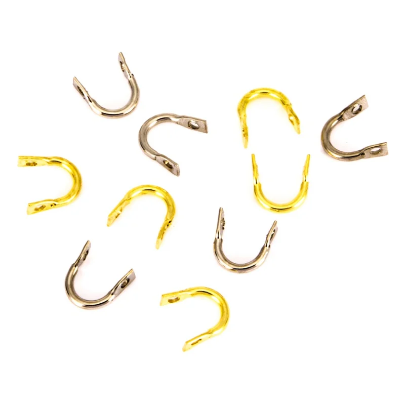 50 шт. легко вращающиеся зажимы Спиннер вращается латунь сделай сам рыболовные