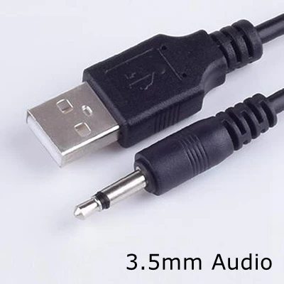 Черный 1 м USB разъем Aux 2 5 мм 3 моно аудио 4-полюсный кабель USB2.5 USB-разъем 0 к DC2.5 2A