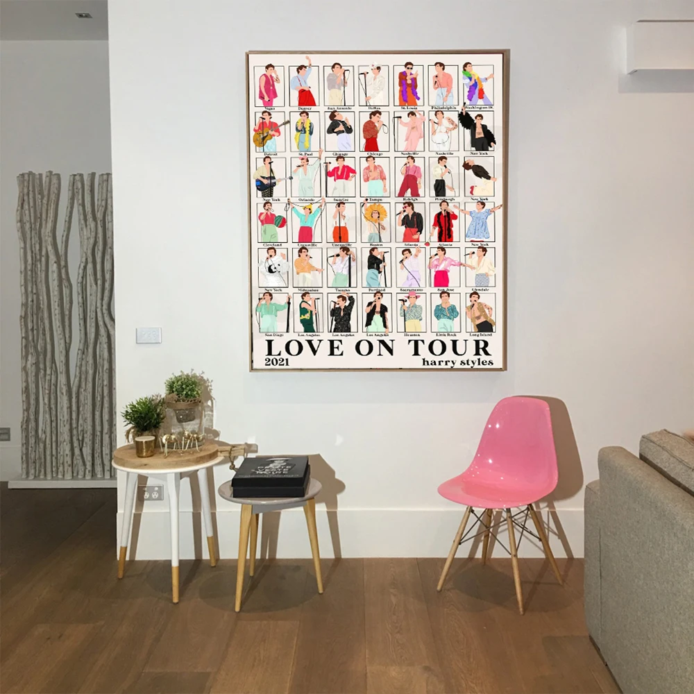 Классические Постеры Love on Tour поп-культура абстрактная фотография танцевальная