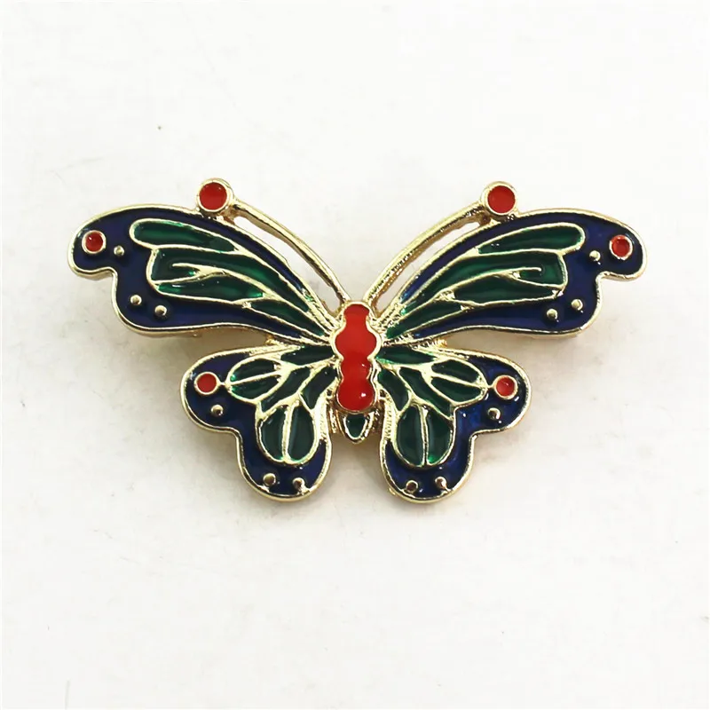 2021 new alloy plating gold color enamel butterfly brooch pin coat accessories corsage | Украшения и аксессуары