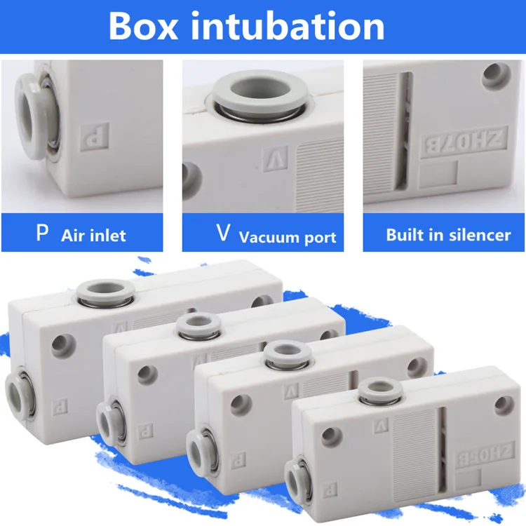 Пневматический вакуумный генератор с отрицательным давлением и большим потоком