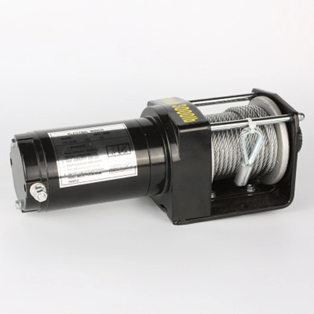 Портативная электрическая лебедка для автомобиля 3000 фунтов 12 В буксировочные