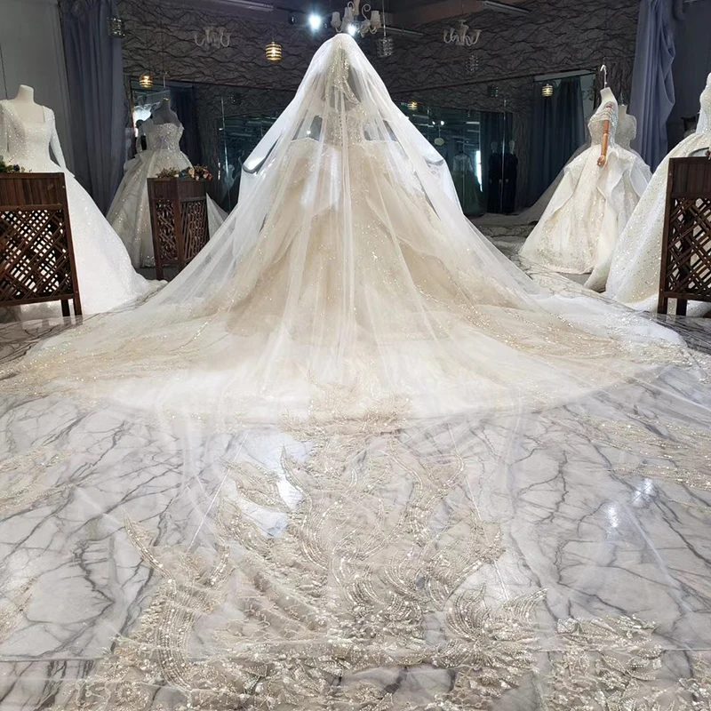 HTL1729 привлекательное свадебное платье с жемчугом и блестками 2020 Бальные платья