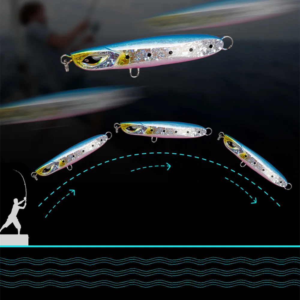 

NOEBY 6PCS 6cm 28g 7cm 40g Slow Jigging Lure Jigs Sea Fishing and Hunting Hard Artificial Bait