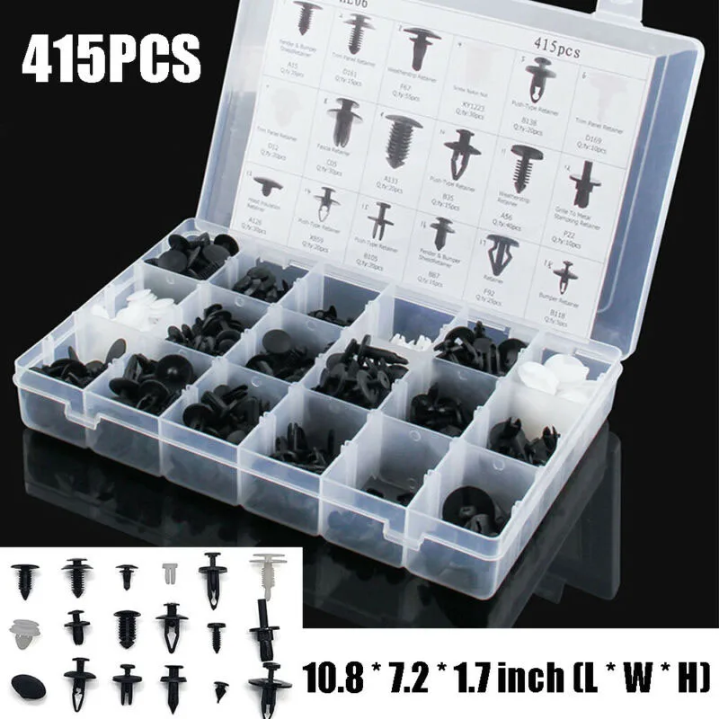 

415pcs Set Car Push Retainer Pin Rivet Trim Fasteners Clip Panel Moulding Kit 100% Brand New And High Quality