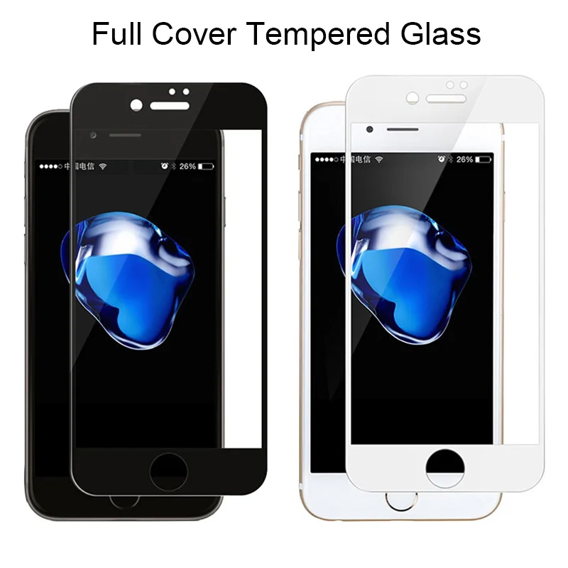 

Screen Protector for iPhone 7 Tempered Glass for iPhone X Xs 11 Pro Max Protective Glass Film for iPhone 7 8 6 S 6S Plus XR