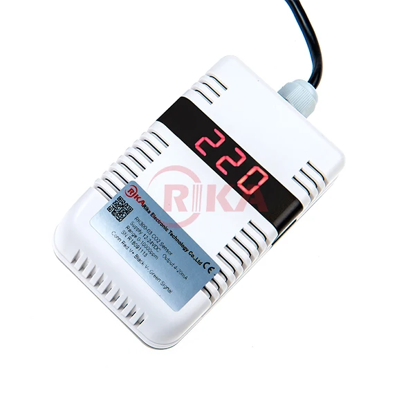 

RIKA RK300-03 Indoor Outdoor 4-20mA 0-5V RS485 Modbus Output Carbon Dioxide Measurement CO2 Sensor