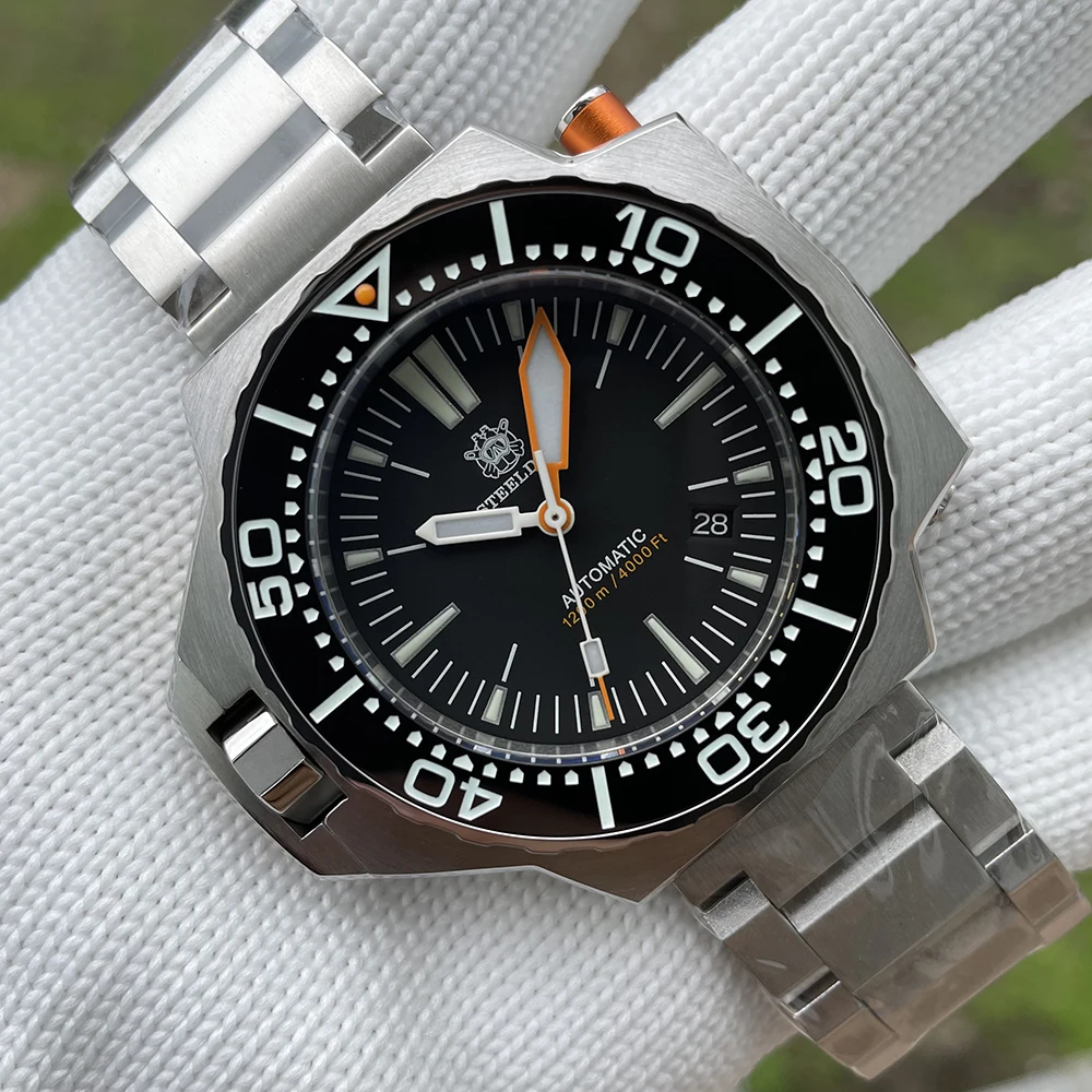 

New Arrival SD1969 V3 Luxury Big Watch STEELDIVE Design 1200M Waterproof NH35 Automatic Bi-Direction Bezel Men's Diving Watches