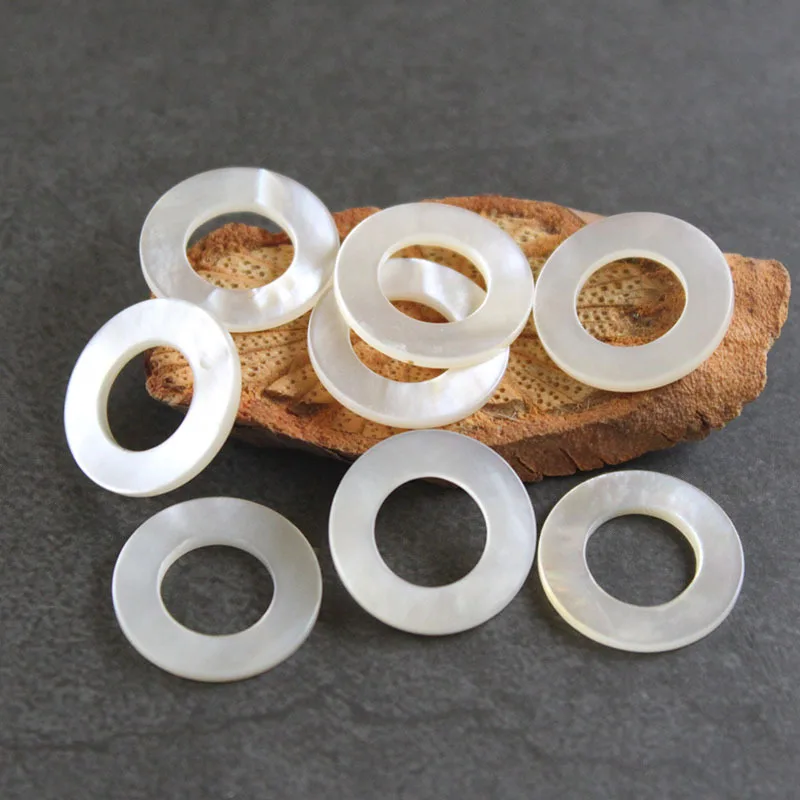 Натуральные морские ракушки популярное кольцо из белых ракушек подвесные