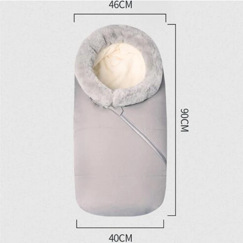 Детская коляска спальный мешок зимние теплые конверты для новорожденных