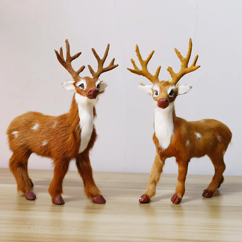 Рождественский плюшевый олень украшение имитация оленя для дома улицы Рождество