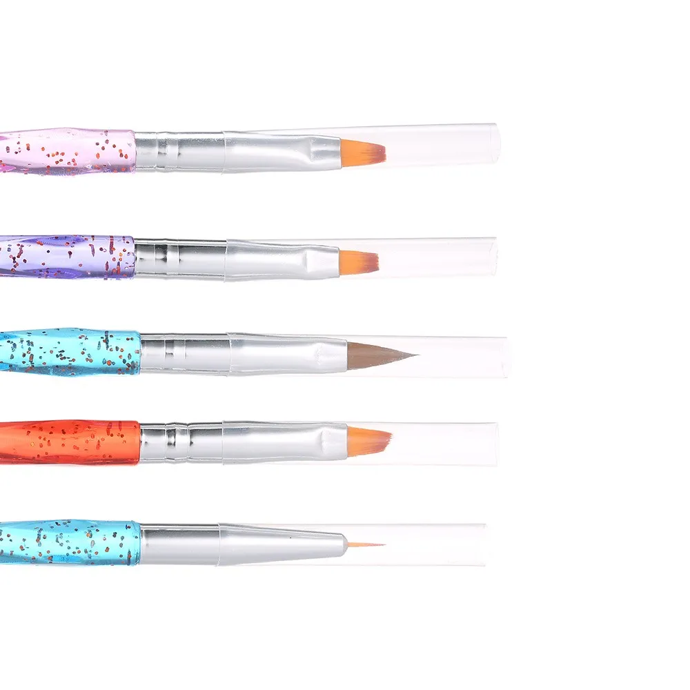 

10pcs Acrylic Nail Brush Kit Nail Art Tips UV Gel Nail Builder Brush for Nail Art Design Painting Pen Set Nail Tool